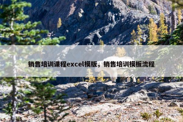 销售培训课程excel模版，销售培训模板流程