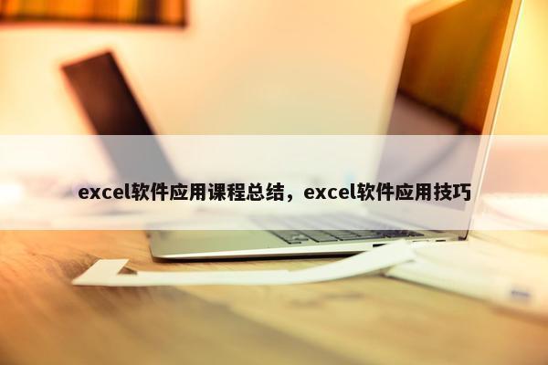 excel软件应用课程总结，excel软件应用技巧