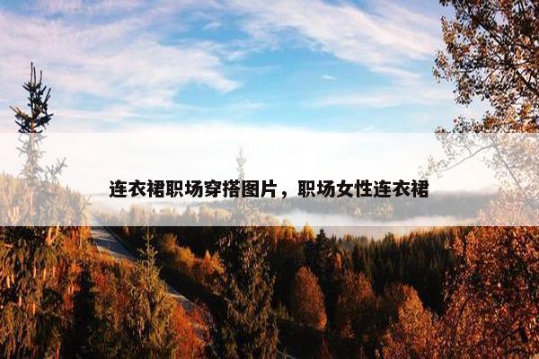 连衣裙职场穿搭图片，职场女性连衣裙
