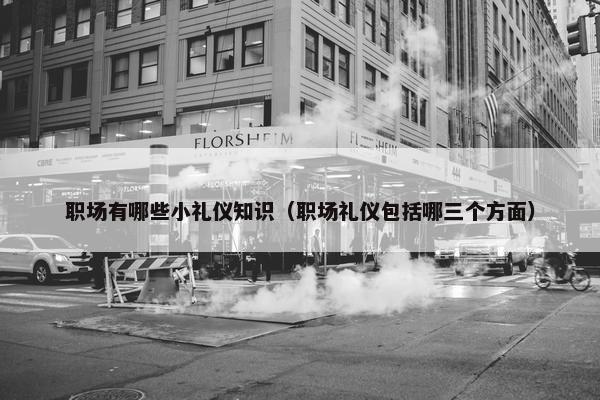 职场有哪些小礼仪知识（职场礼仪包括哪三个方面）