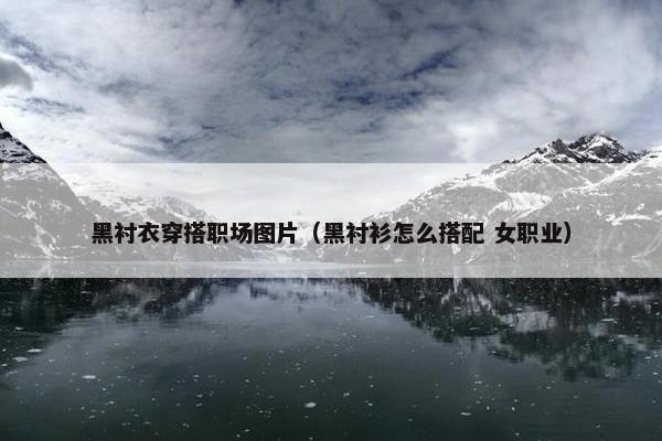 黑衬衣穿搭职场图片（黑衬衫怎么搭配 女职业）