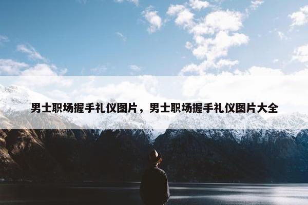 男士职场握手礼仪图片，男士职场握手礼仪图片大全