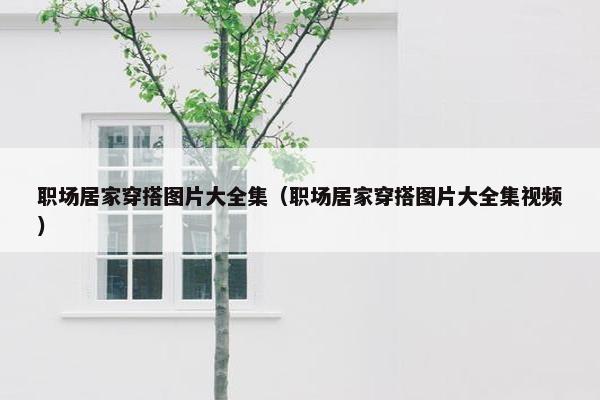 职场居家穿搭图片大全集（职场居家穿搭图片大全集视频）