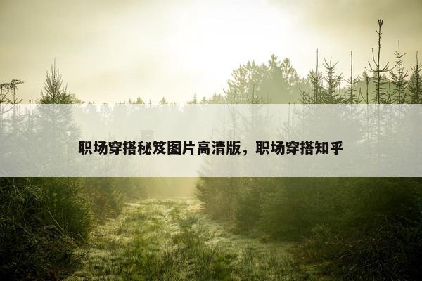 职场穿搭秘笈图片高清版，职场穿搭知乎