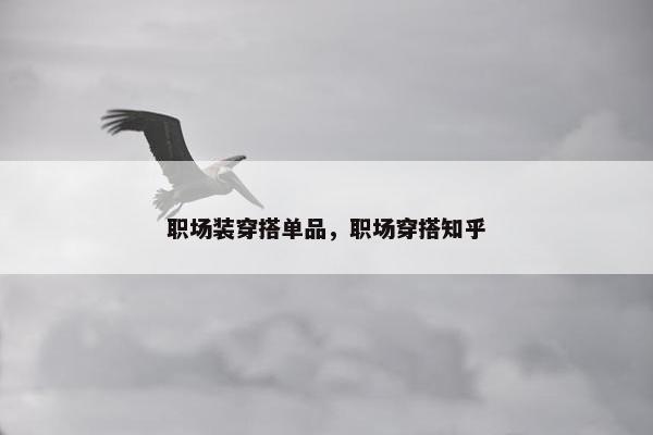 职场装穿搭单品，职场穿搭知乎