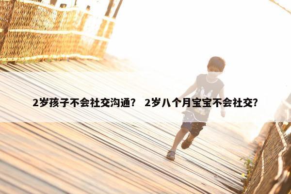 2岁孩子不会社交沟通？ 2岁八个月宝宝不会社交？