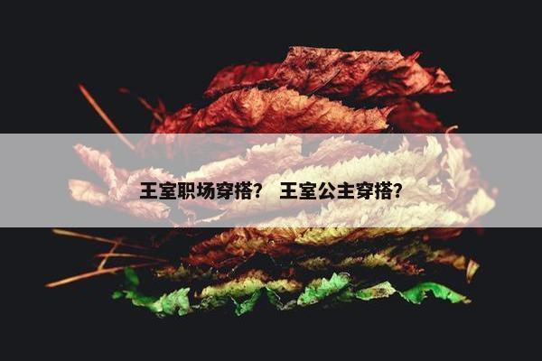 王室职场穿搭？ 王室公主穿搭？