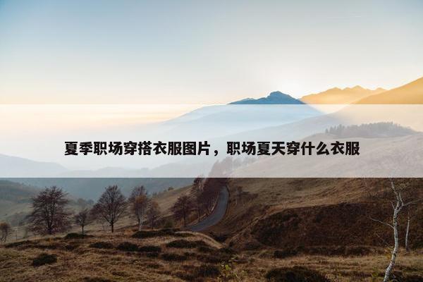 夏季职场穿搭衣服图片，职场夏天穿什么衣服