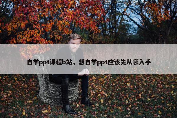 自学ppt课程b站，想自学ppt应该先从哪入手
