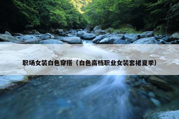 职场女装白色穿搭（白色高档职业女装套裙夏季）