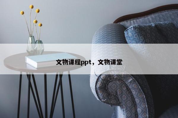 文物课程ppt，文物课堂