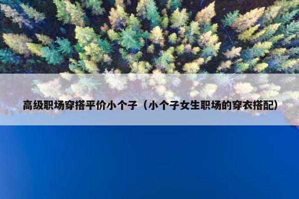 高级职场穿搭平价小个子（小个子女生职场的穿衣搭配）