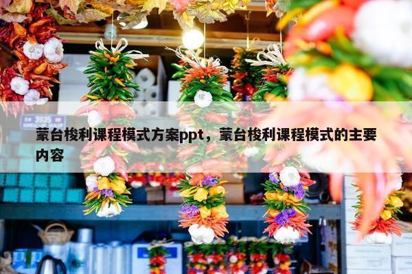 蒙台梭利课程模式方案ppt，蒙台梭利课程模式的主要内容