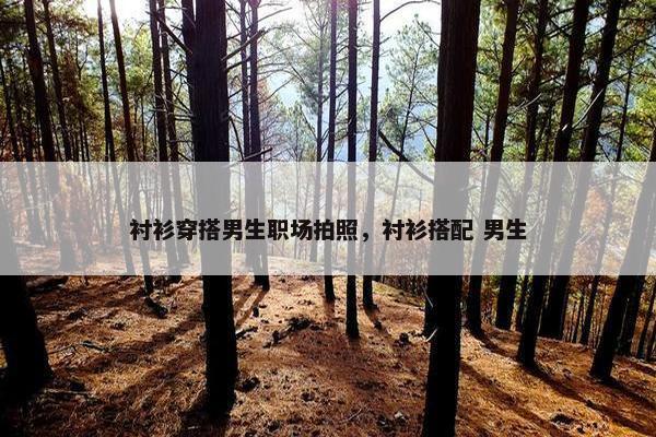 衬衫穿搭男生职场拍照，衬衫搭配 男生