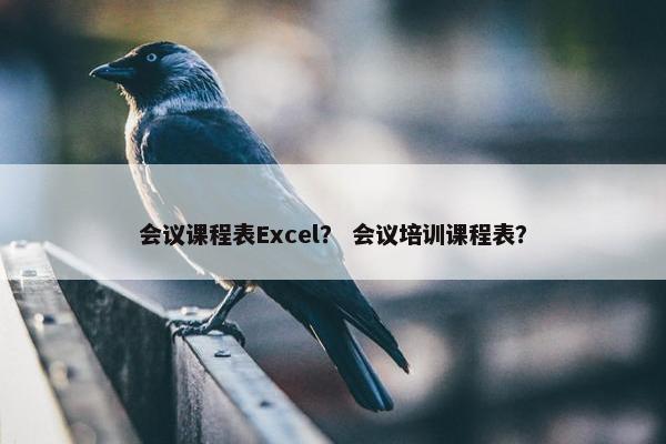 会议课程表Excel？ 会议培训课程表？