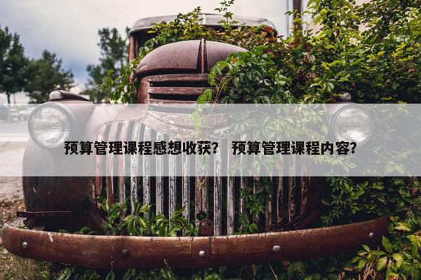 预算管理课程感想收获？ 预算管理课程内容？