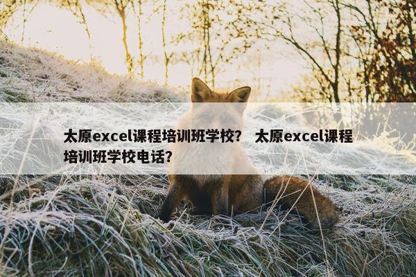 太原excel课程培训班学校？ 太原excel课程培训班学校电话？