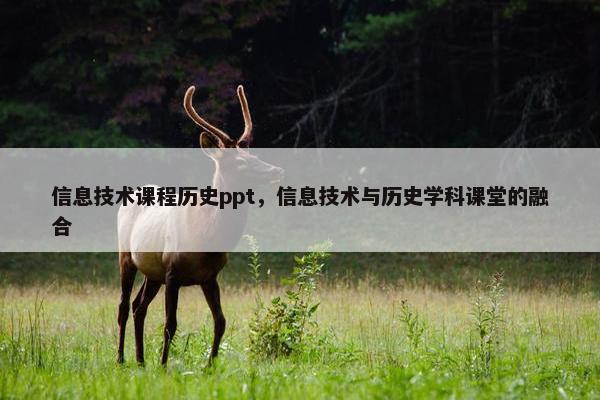 信息技术课程历史ppt，信息技术与历史学科课堂的融合
