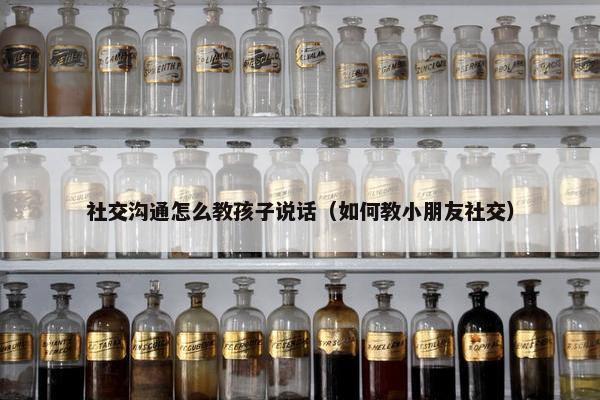 社交沟通怎么教孩子说话（如何教小朋友社交）
