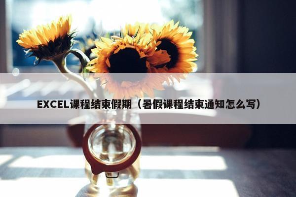 EXCEL课程结束假期（暑假课程结束通知怎么写）