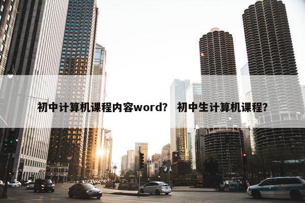 初中计算机课程内容word？ 初中生计算机课程？
