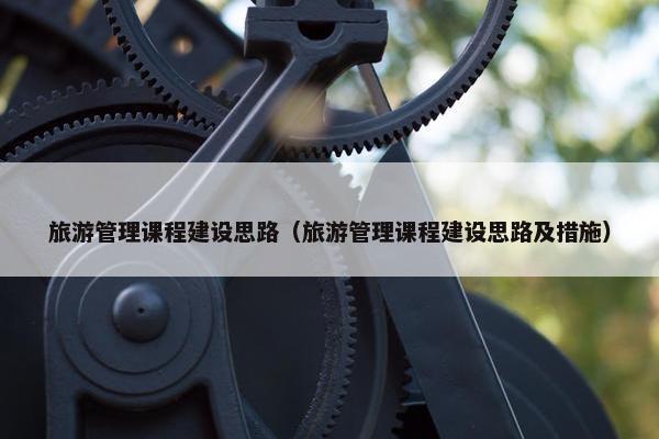 旅游管理课程建设思路（旅游管理课程建设思路及措施）