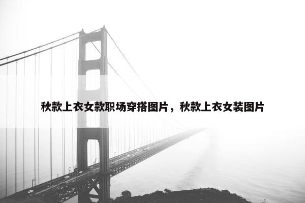 秋款上衣女款职场穿搭图片，秋款上衣女装图片