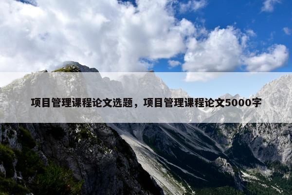 项目管理课程论文选题，项目管理课程论文5000字