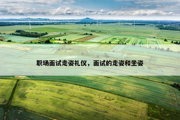 职场面试走姿礼仪，面试的走姿和坐姿