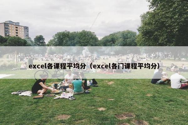 excel各课程平均分（excel各门课程平均分）