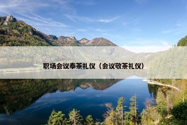 职场会议奉茶礼仪（会议敬茶礼仪）