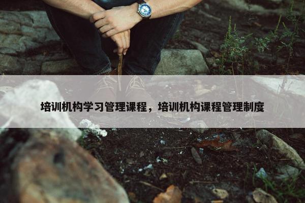 培训机构学习管理课程，培训机构课程管理制度