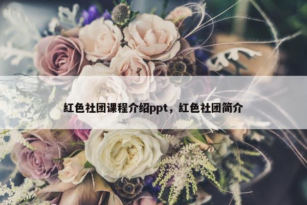 红色社团课程介绍ppt，红色社团简介
