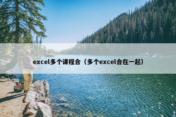 excel多个课程合（多个excel合在一起）