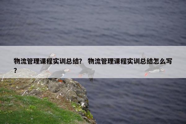物流管理课程实训总结？ 物流管理课程实训总结怎么写？