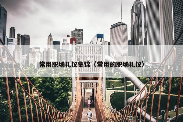 常用职场礼仪集锦（常用的职场礼仪）