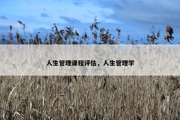 人生管理课程评估，人生管理学