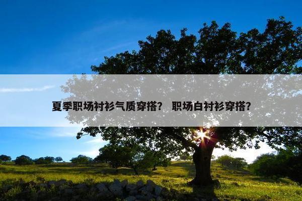 夏季职场衬衫气质穿搭？ 职场白衬衫穿搭？