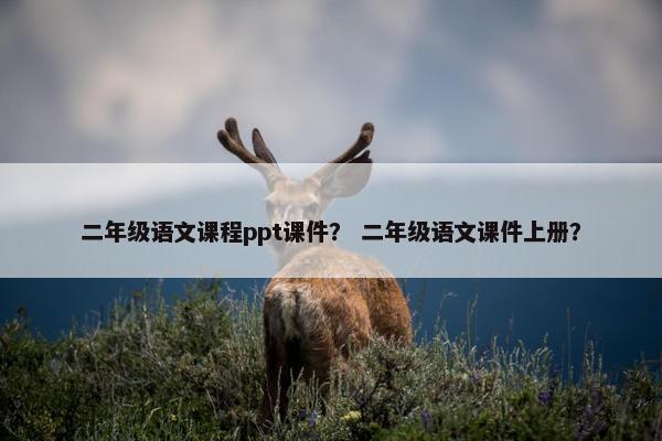二年级语文课程ppt课件？ 二年级语文课件上册？