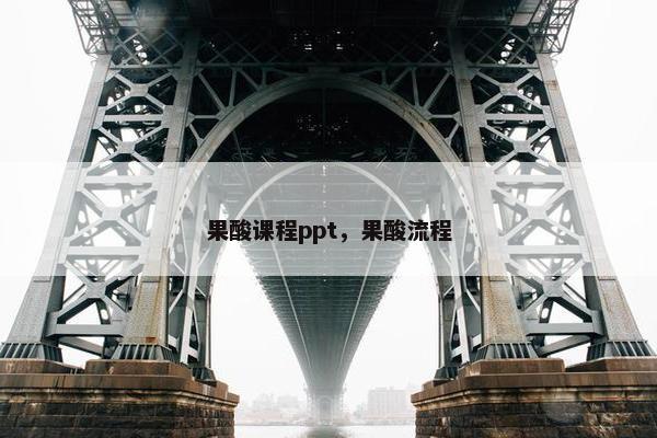 果酸课程ppt，果酸流程
